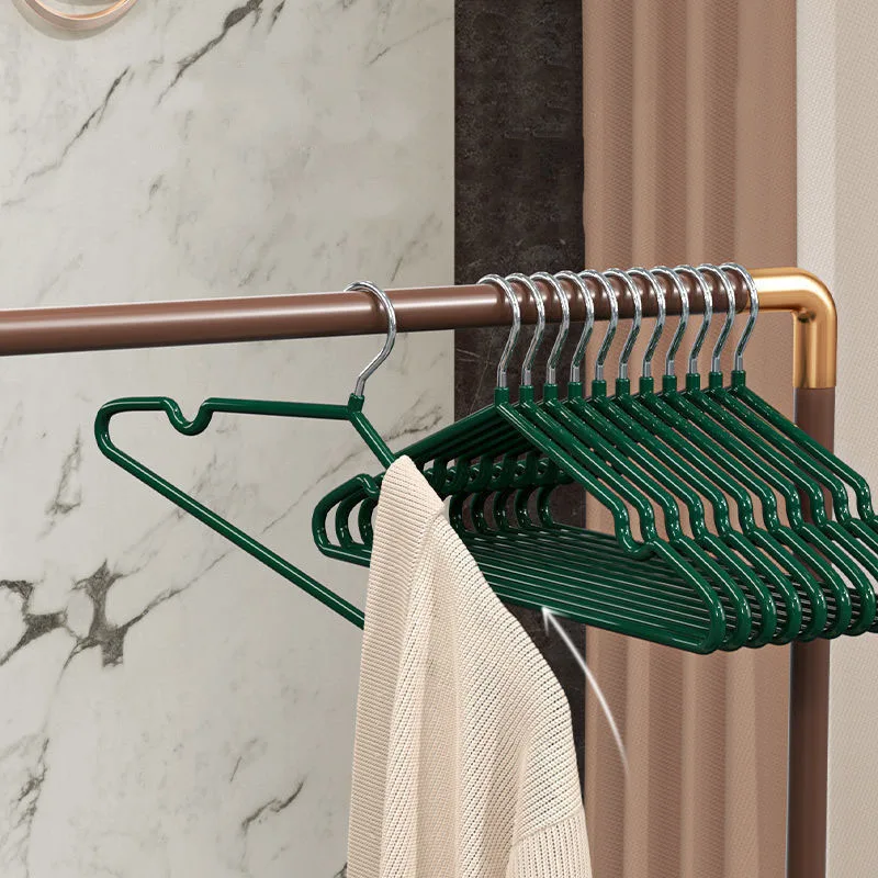 Wholesale Heavy Duty Anti-Slip Pvc Coated Plastic Metal Wire Clothes Hangers