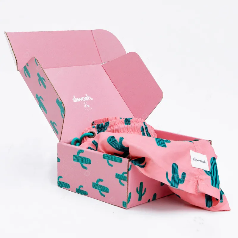 
China factory price eco friendly clothes packaging corrugated shipping boxes with custom logo 