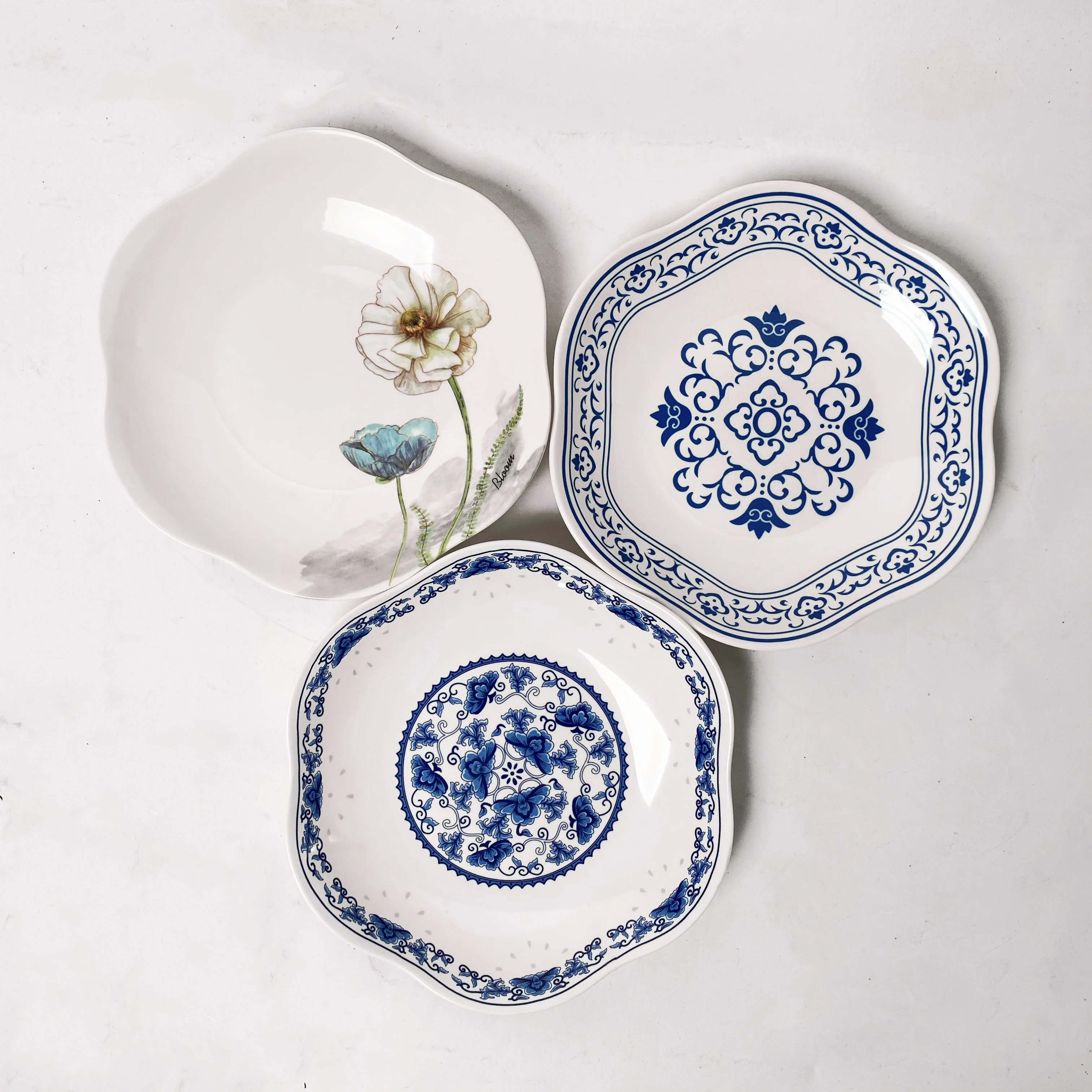 Меламиновые обеденные тарелки с индивидуальным принтом 10 дюймов