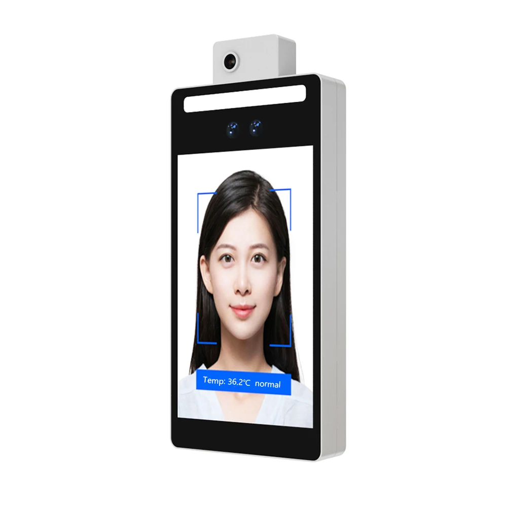 F2-H Android настенный камера с функцией распознавания лиц систему измерения температуры посещаемости контроля доступа по