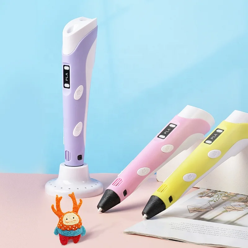 Amazon Hot Sell DIY PLA Filament Creative Toy Gift 3D Printing Pen For Kids Drawing