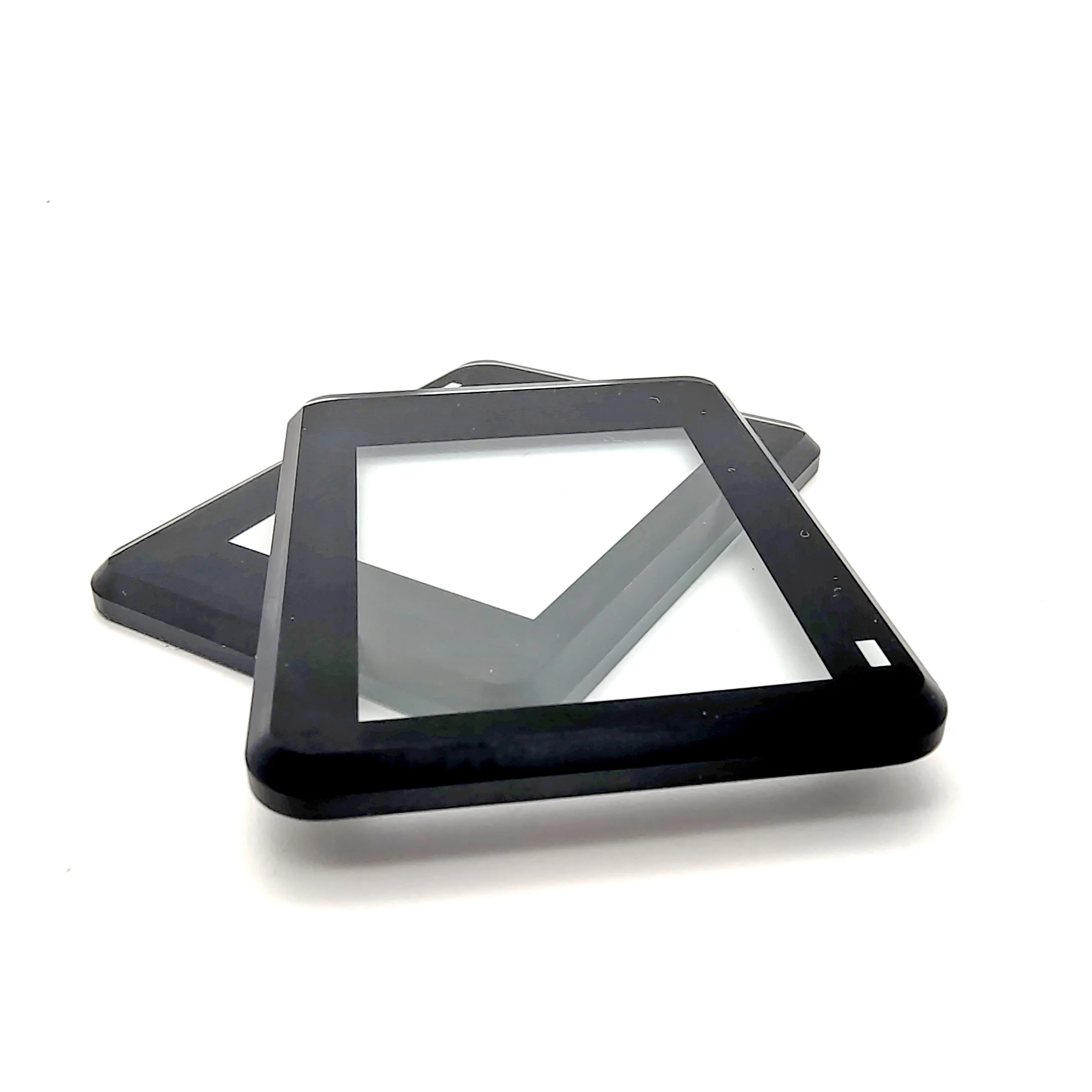 Factory Custom LCD display Touch  panel 2mm glass black silk screen printing clear tempered Touch Screen cover glass