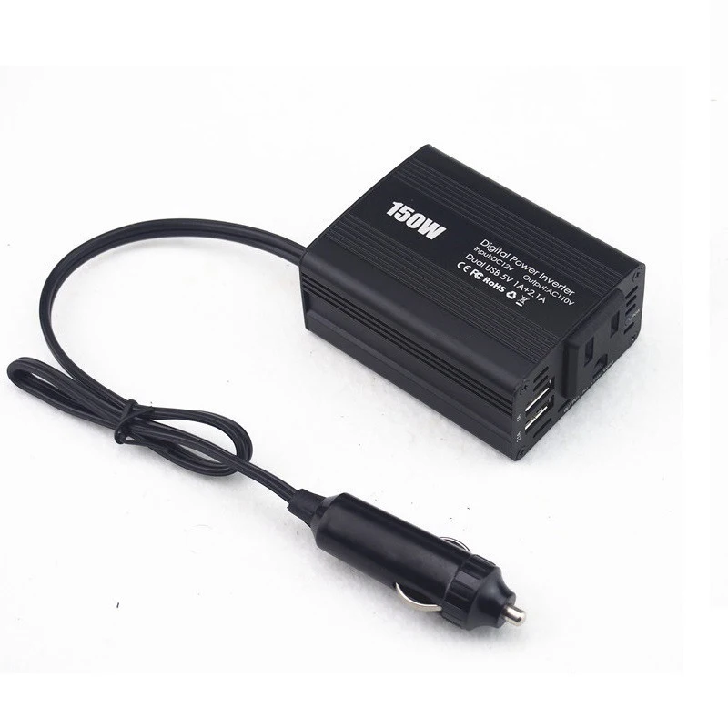 Силовой инвертор shenpu 150 Вт автомобильный инвертор от 12 В до 110 В переменного тока