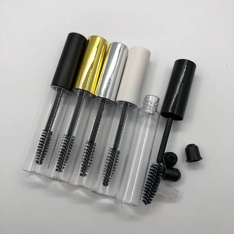 STOCK 10ml OEM private logo mascara packing container FHY2004 empty PET plastic eyeliner and mascara packaging tube