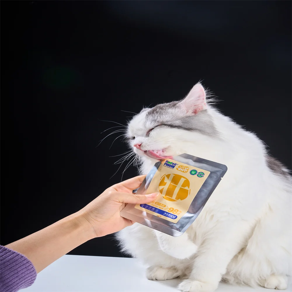 OEM ODM Staple Wet Cat Food Quail Chicken Salmon Duck Cod Flavor Wet Cat Food Cat Snacks Treats