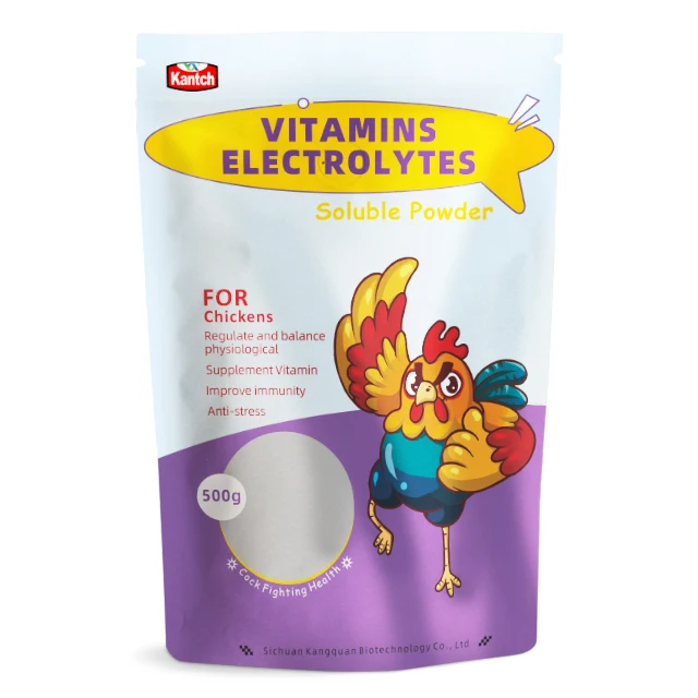OEM manufacturer Water-Soluble  growth boost Vitamins Electrolytes feed additives for Chickens and Cockfights