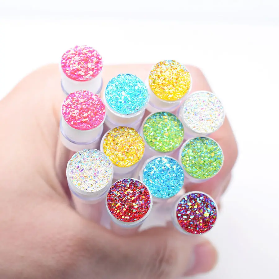 Wholesale Glitter Eyelash Extension Comb Wands Plastic Tube Mascara Wands Applicators Brush Custom Rhinestone Lash Brush