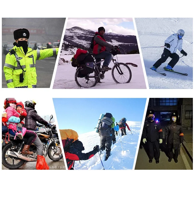 Heated tebukuro Battery Rechargeable Heated Motorcycle Ski Snow tebukuro for Men Women Black Waterproof Custom Winter Cotton