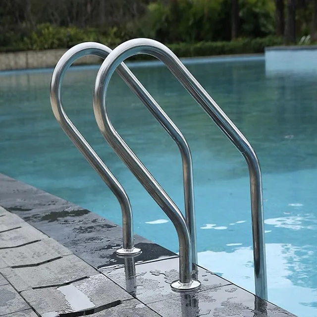 Home Swimming Pool Ladder with Thickened 304 Stainless Steel Armrest Escalator Design for Easy Accessibility
