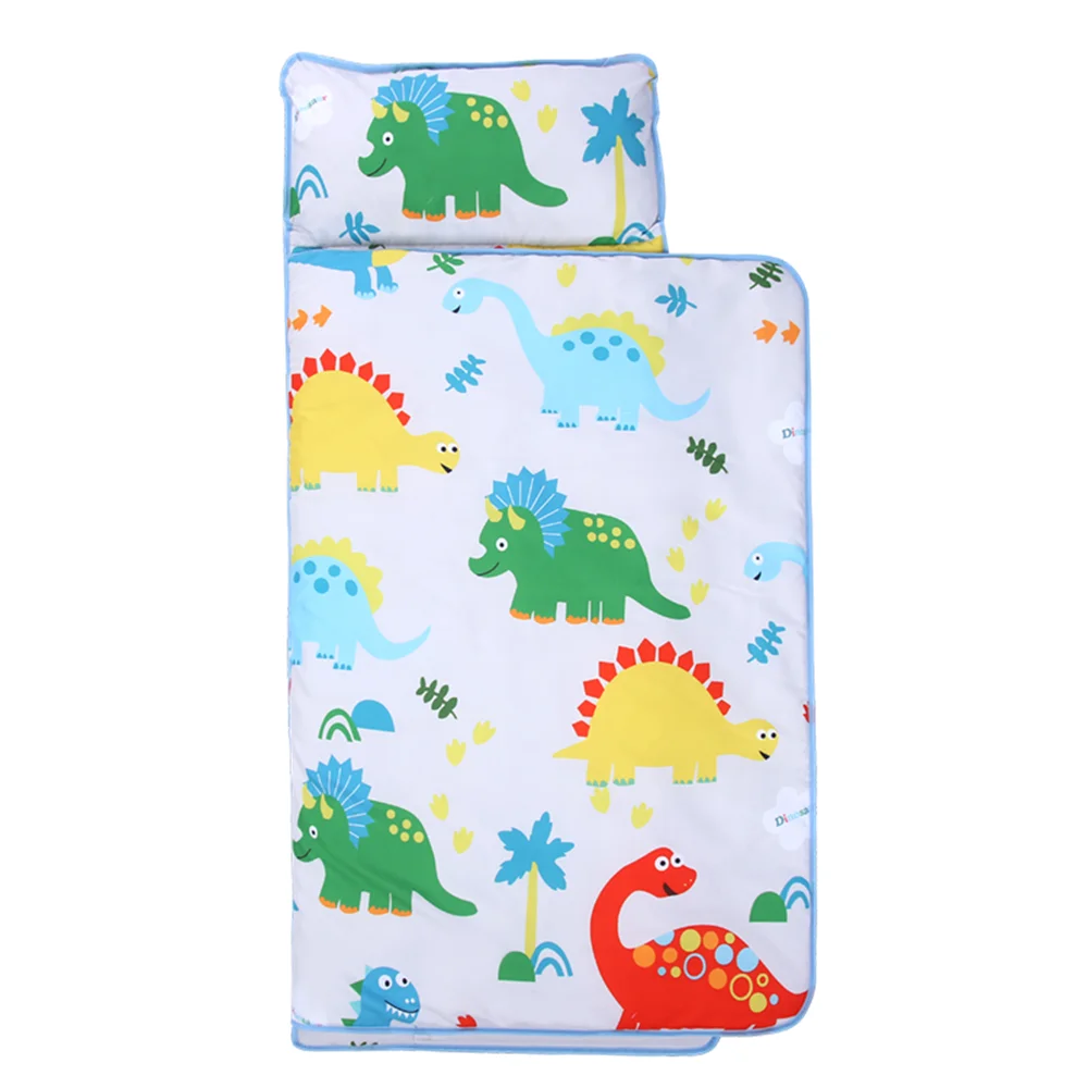 Sleeping Pad For Floor, Sleeping Pad For Kids, Toddler Nap Mat For Preschool Kids Boys and Girls With Removable Pillow & Blanket
