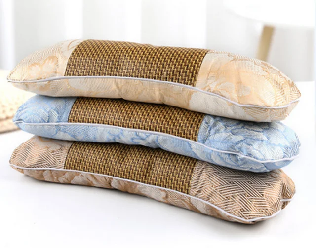 Wormwood Fiber Material Bone Shape Pillow Disassembled and Washable Health Pillow with Spine Protection Customizable Wholesale