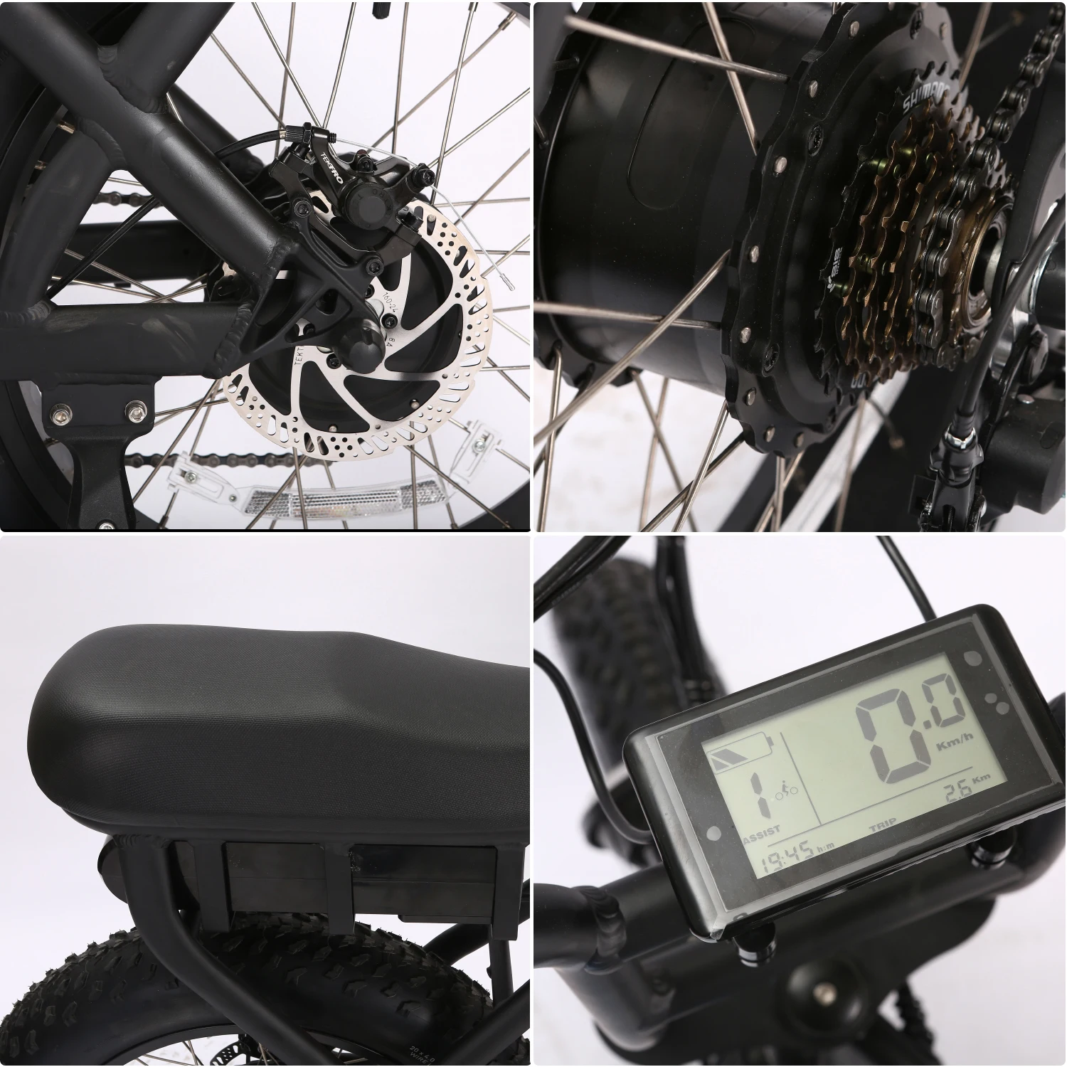 Shijin Mountain E-Bike Electric Bicycle Prices 1000W 750W 500W Fatbike Wholesale 20 Inch Fat Tire Electric Pedal Bike