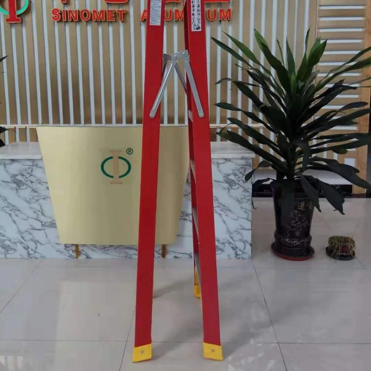 Fiberglass Double Step Ladder with Tool Pallet