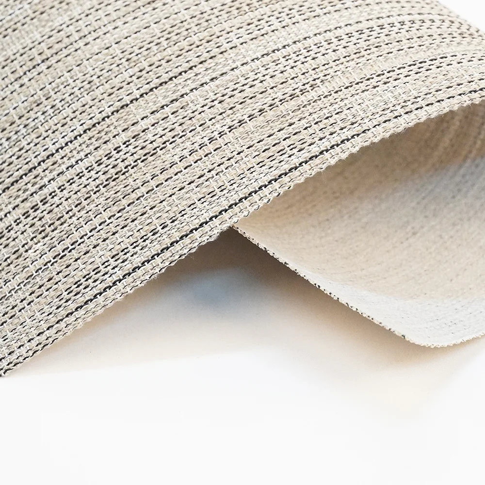 Luxury deluxe living room wallpaper woven vinyl 3D Foam wallpaper