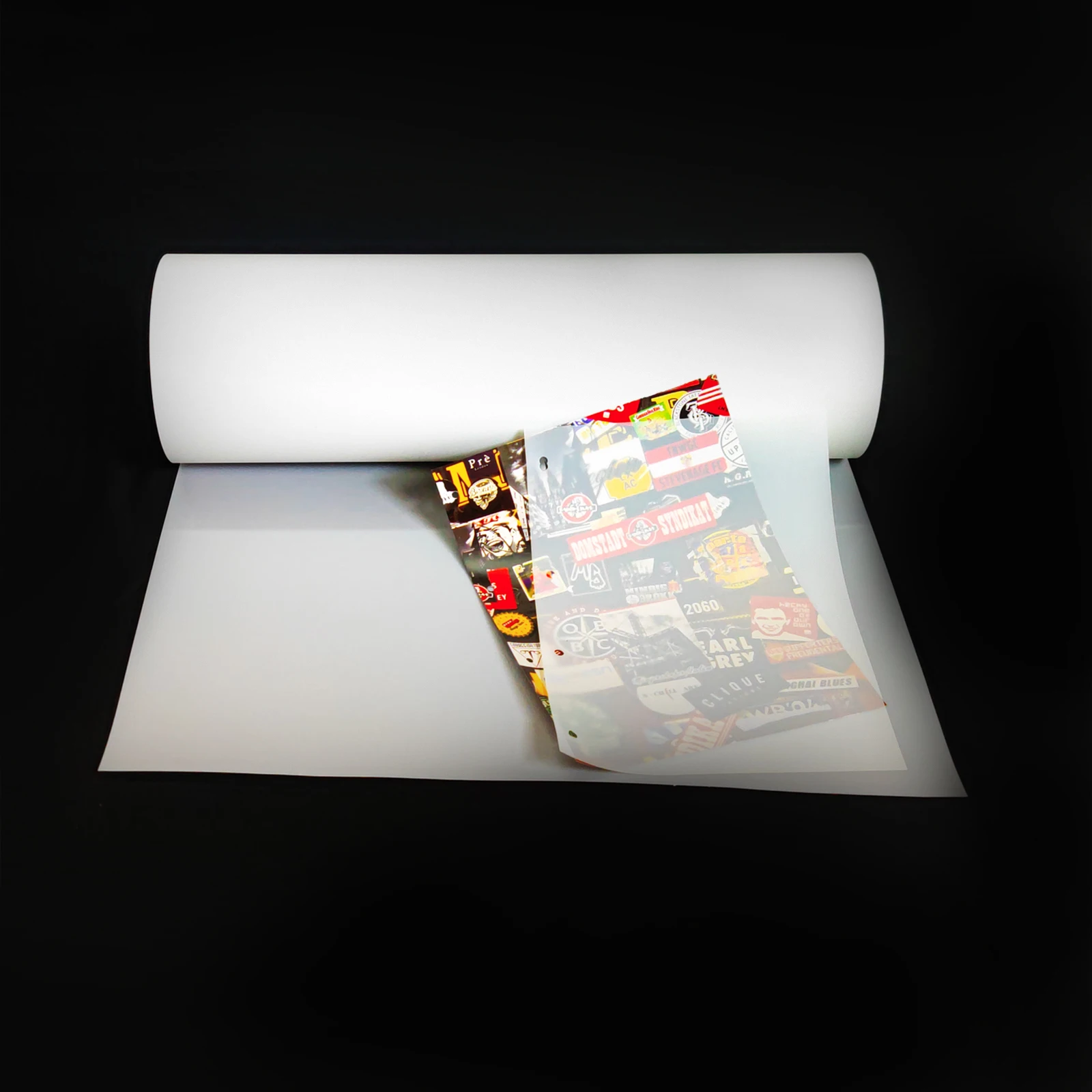 PP synthetic paper 150 um sea newspaper Glueless PP glass sticker advertising photo spray painting