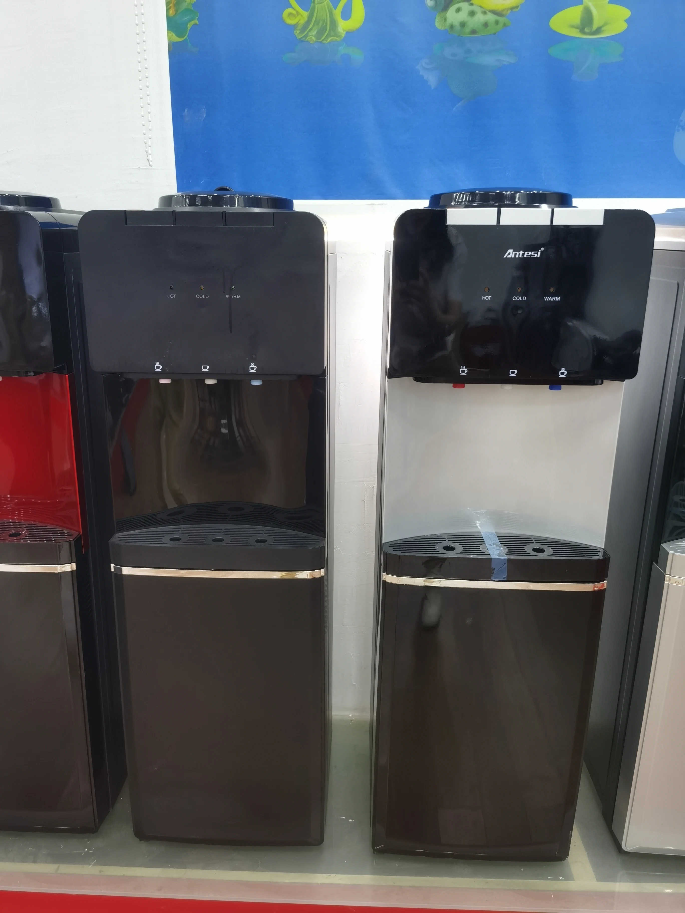 Black White Silver Electric Semi-conductor cooling Freestanding Hot Cold Water Dispenser