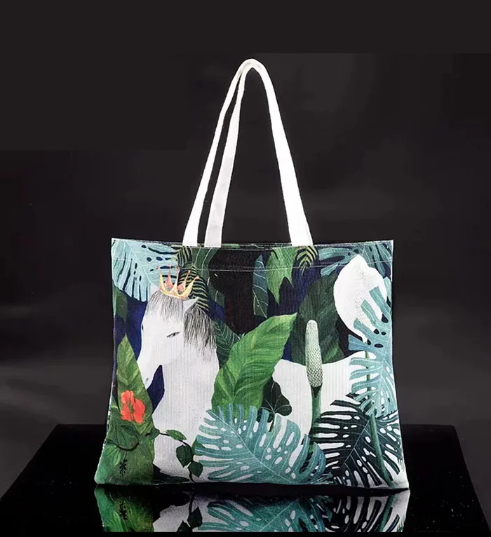 Cotton rope shoulder bag bag unbleached cotton custom  stand up flat bottom cotton tin tie paper bag for food