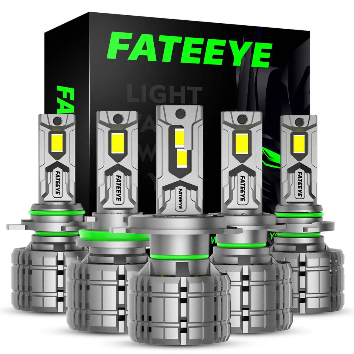 Fateeye Factory Price 200W Spider Led Headlight Auto Bulb 360 9005 9004 H7 H11 Led H4 Car led headlight