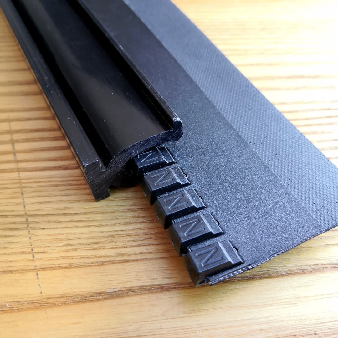 Industrial Automatic High Speed Door Zipper PVC Rapid Rolling Shutter Door Rail Zipper Keder Weldable by High Frequency Hot Air