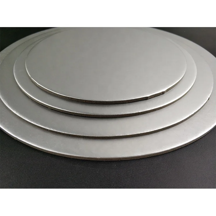 Напечатанный круг картонные коробки для торта декоративное украшение круглой формы серебристого цвета торта картона барабан