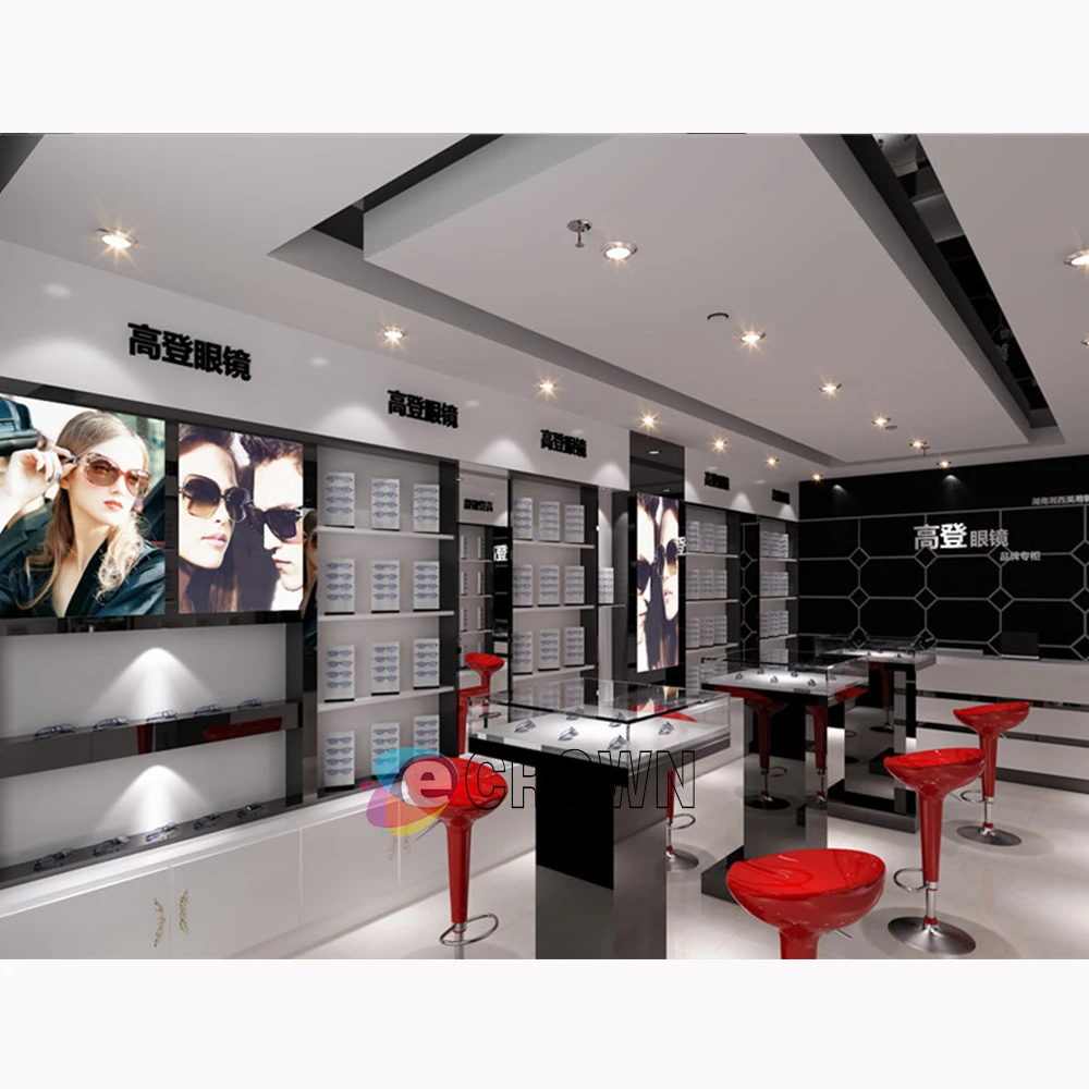 Rts Store Design Mall Optical Shop Nar Mdf Optics Store for Sale ODM