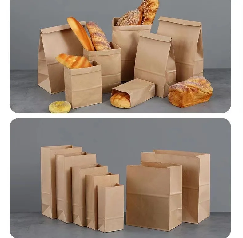 SenAng07 Hot Selling Manufacture China Custom Bolsa De Papel For Kraft Paper Food Bag