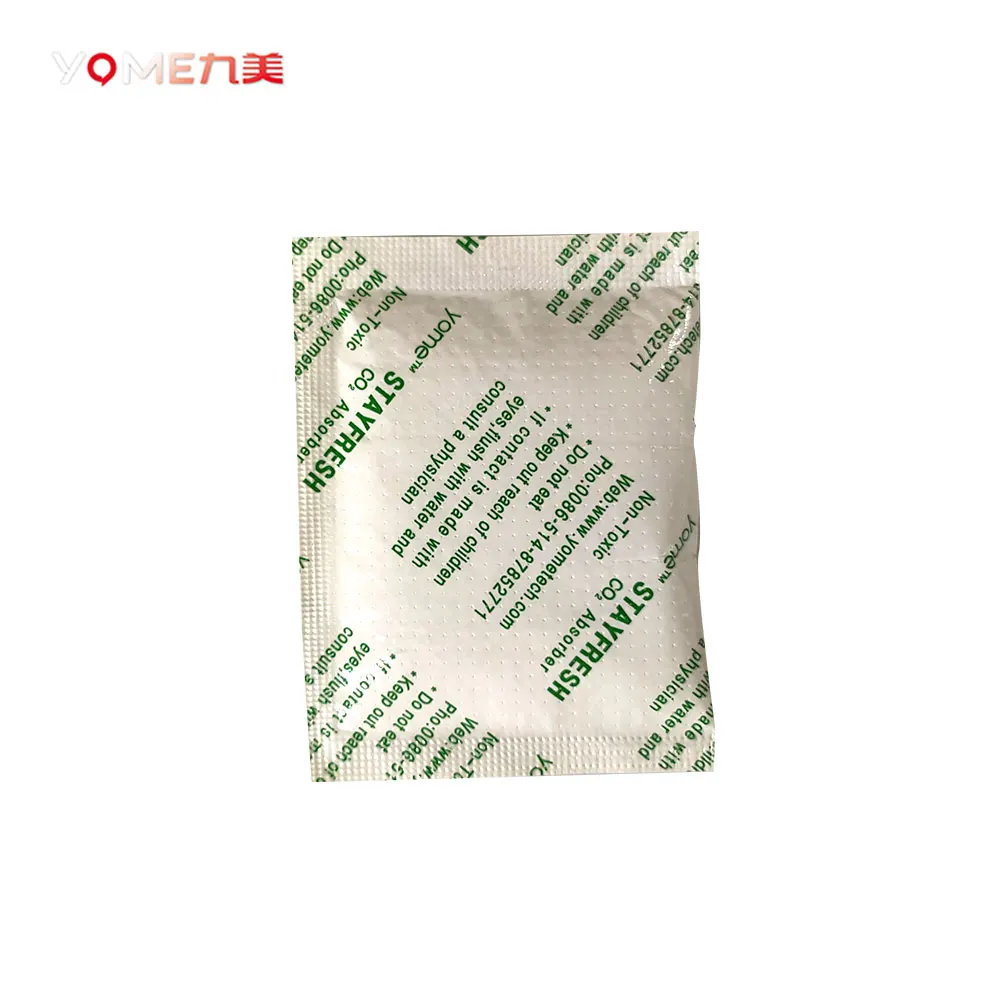 Популярный 40 г stayfresh CO2 поглотитель для пищевых продуктов, овощей, очищенного чеснока