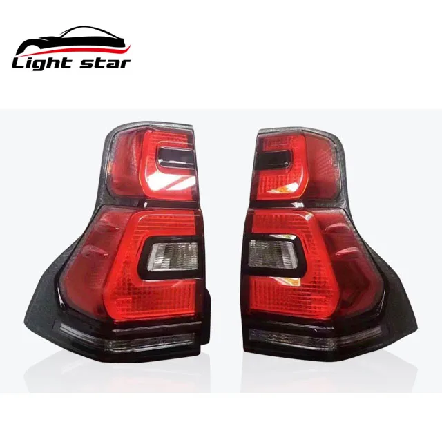 High quality auto body kit including front rear bumper assembly lights for Prado Fj150 2010-2017 upgrade to 2018-ON style