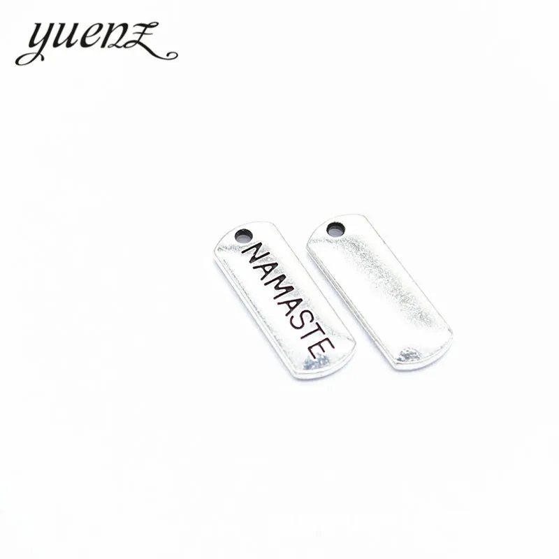 YuenZ Antique Sliver Plated Message Letter Tag Charm DIY metal Pendant for jewelry making S231