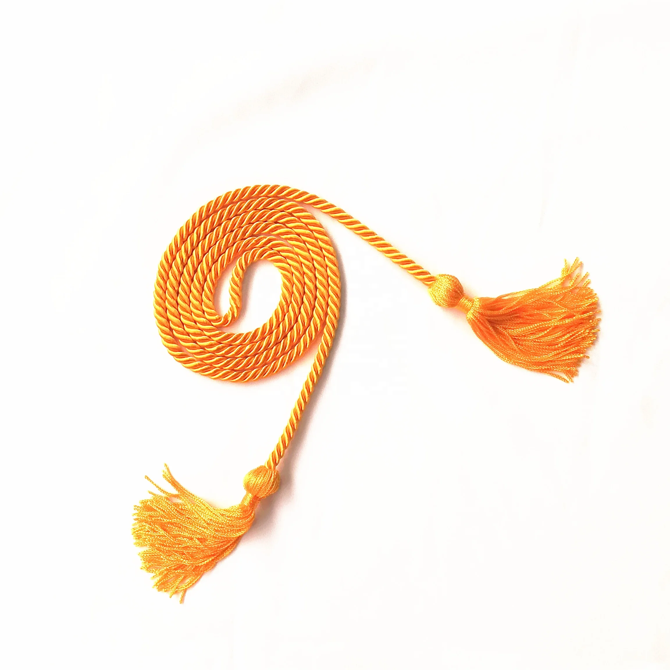 Gold Graduation Cord With Single Color Double Color