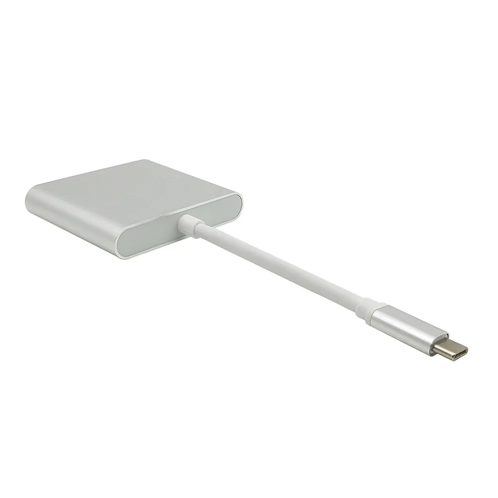  Адаптер 3 в 1 из алюминиевого сплава для зарядки HDTV PD Usb C Hub Macbook Pro 2016-2019 с