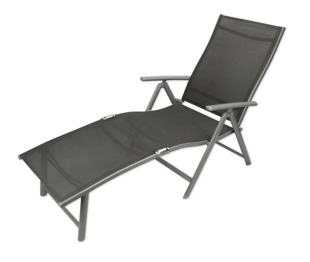 Best selling outdoor plastic sun lounger folding bed chair