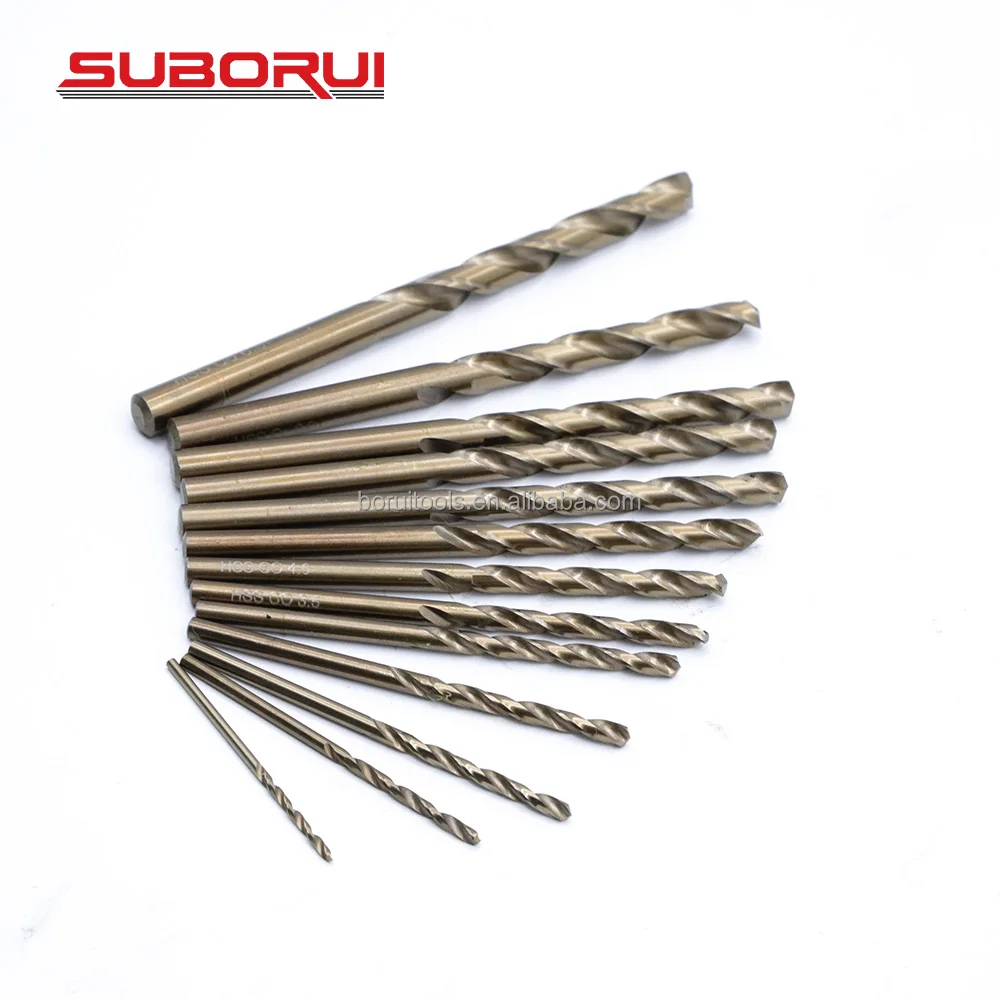 SUBORUI DIN338 Fully Ground Power Tool Accessory HSS INOX Metal Drill Bits Set for Stainless Steel Metal Jobber Twist Drill Bit