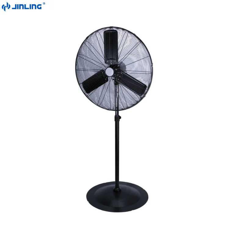 30inch Oscillating Heavy duty High Speed Metal blade workshop Industrial stand Pedestal fan 120V
