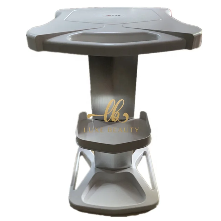 2-Tier beauty salon trolley cheap tool cart Rolling Metal Storage Mobile Utility Cart with Caster Wheels for nail beauty salon