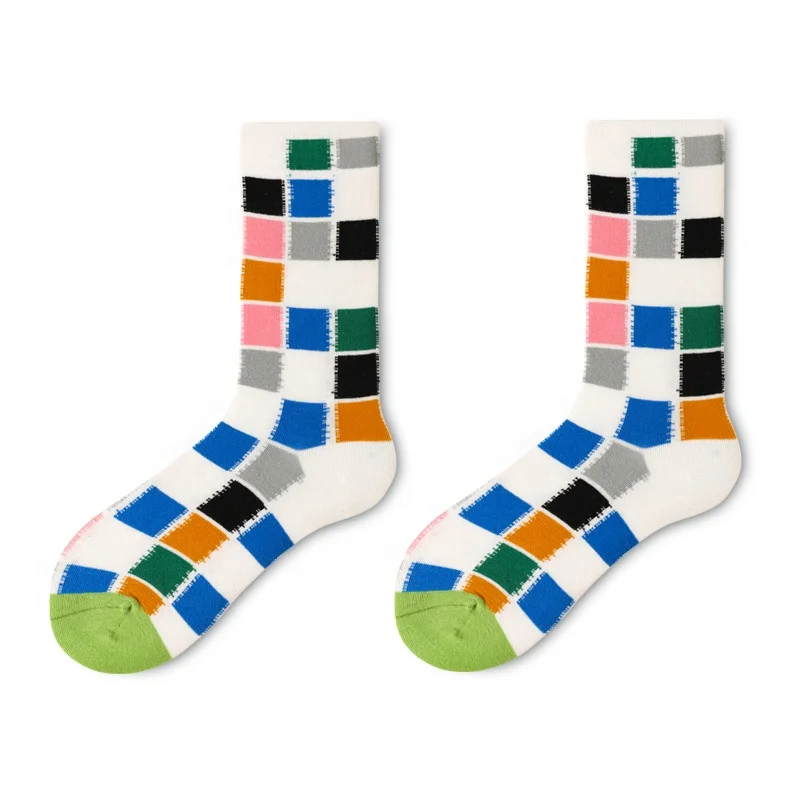 
Fashion Happiness Socks Custom Made Funny Colorful Cotton Bamboo Fancyed Cool Business Bright Colored Mens Dress Socks for Men 