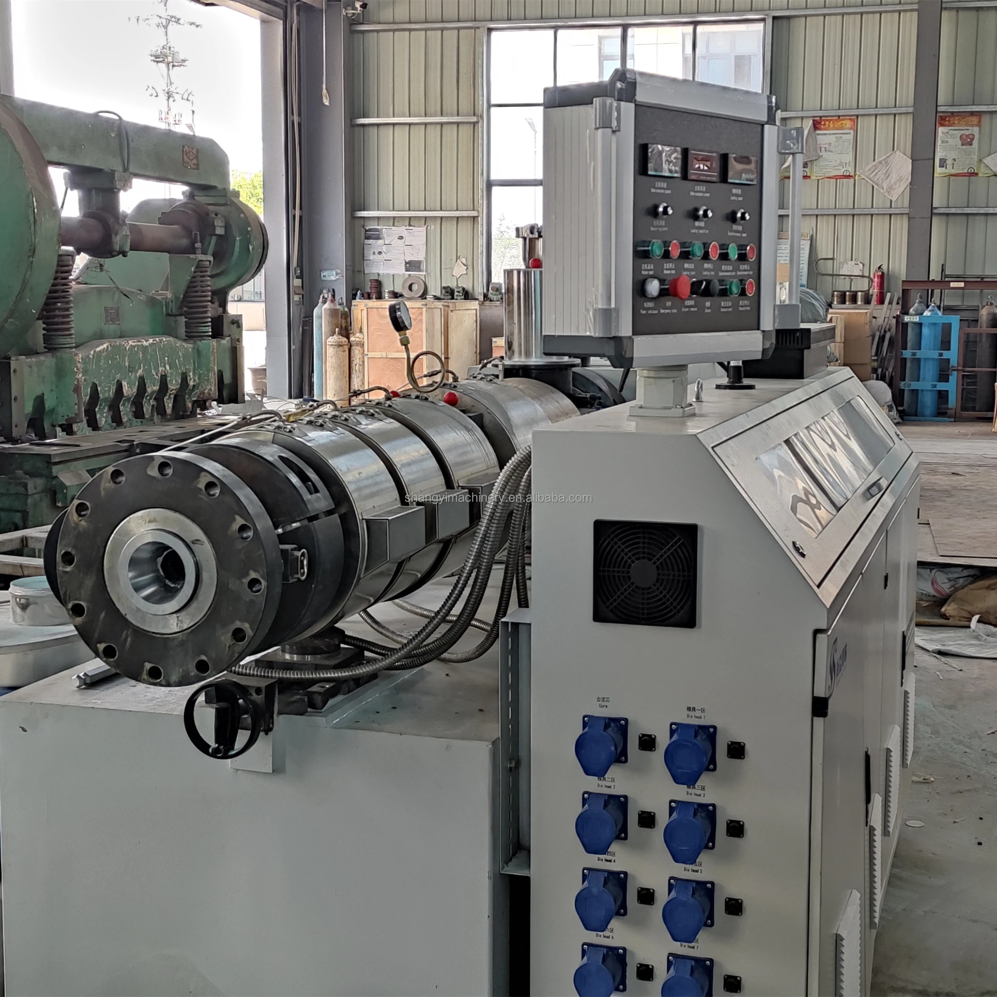 Plastic cable channel making machine extrusion line
