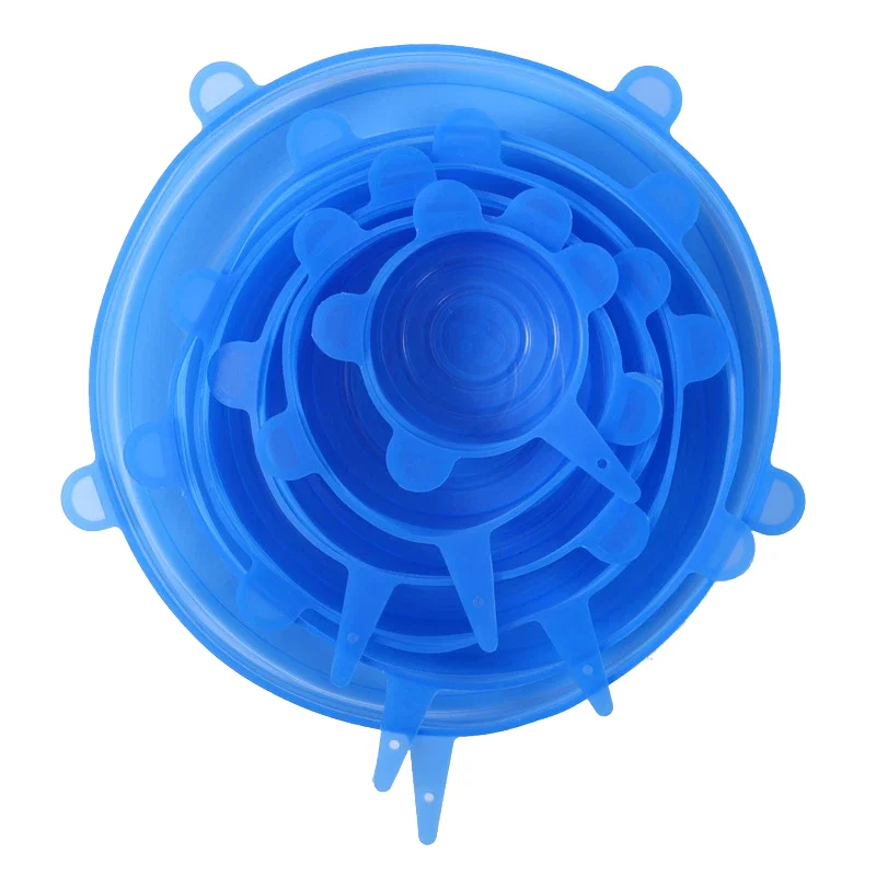 Hot Selling Food Grade Silicone Flip Top Cap Reusable Freshness Lid for Fruit Convenient and Practical for Food Storage