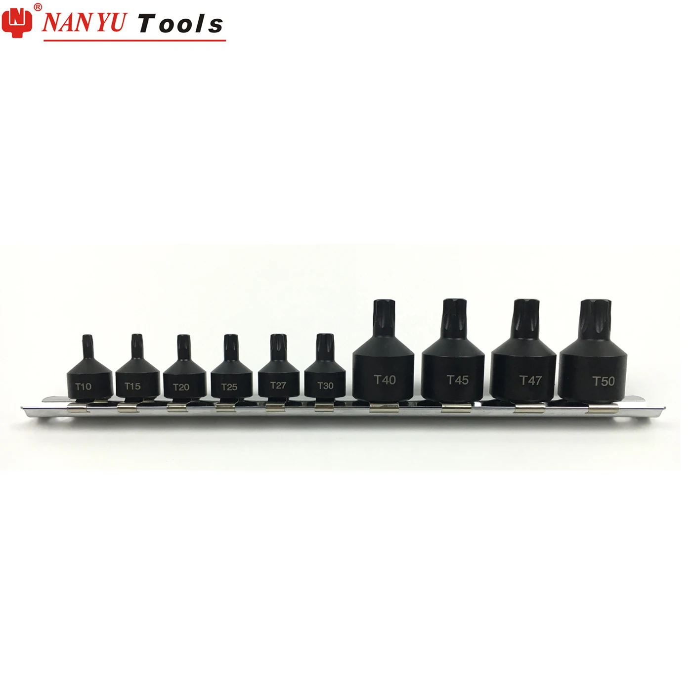 NAN-YU 10 шт 1/4DR 3/8DR звездообразный ключ воздуха удара высокой эффективности Набор торцевых головок воздействия Torx Бит