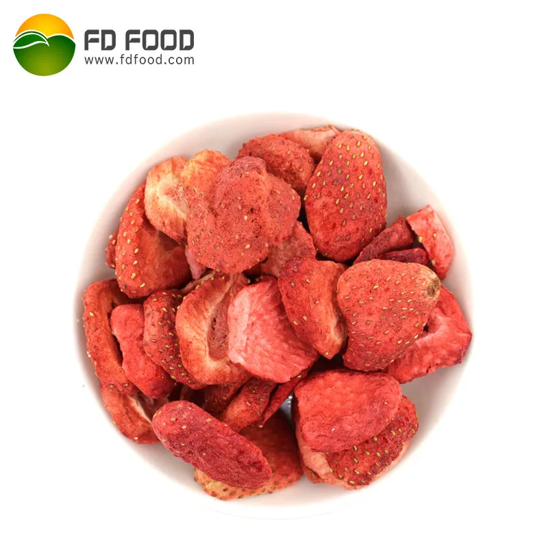 Бренд LUJIA FDFOOD 5-7 мм/ломтик с сахаром клубникой закусками сушеные фрукты замороженная сухая