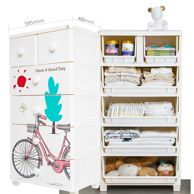 Citylife Multi Drawer Kids Cloth Wardrobes Plastic Clothing Babi Storage Children Cabinet Units Waterproof Plastic Drawer