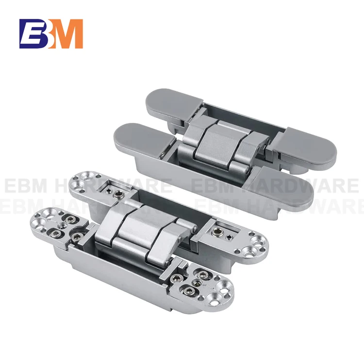 Zinc alloy 40 KG 180 degree hidden hinges invisible wooden door hinges 3D adjustable concealed hinge