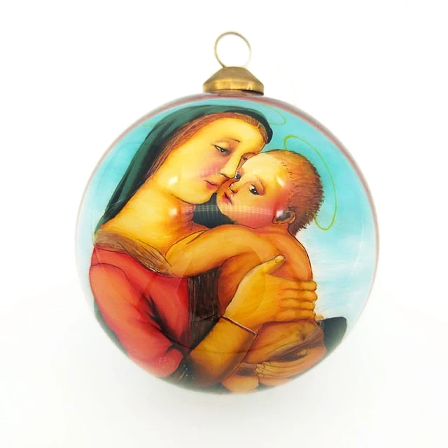 Custom Christmas Glass  Ball Ornaments