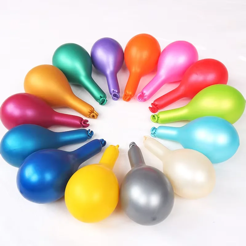Wholesale 10 inch 100pcs a pack latex helium round balloons for birthday decoration