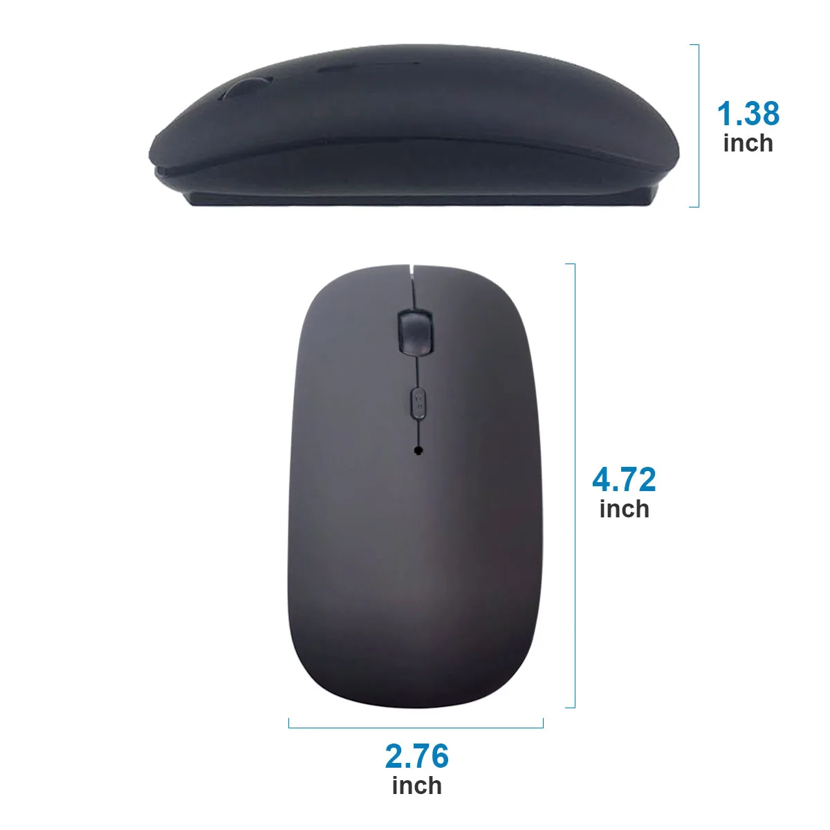 Лидер продаж на Amazon Bluetooth Беспроводная Бесшумная перезаряжаемая мышь с синими зубьями 4 0 для iPad