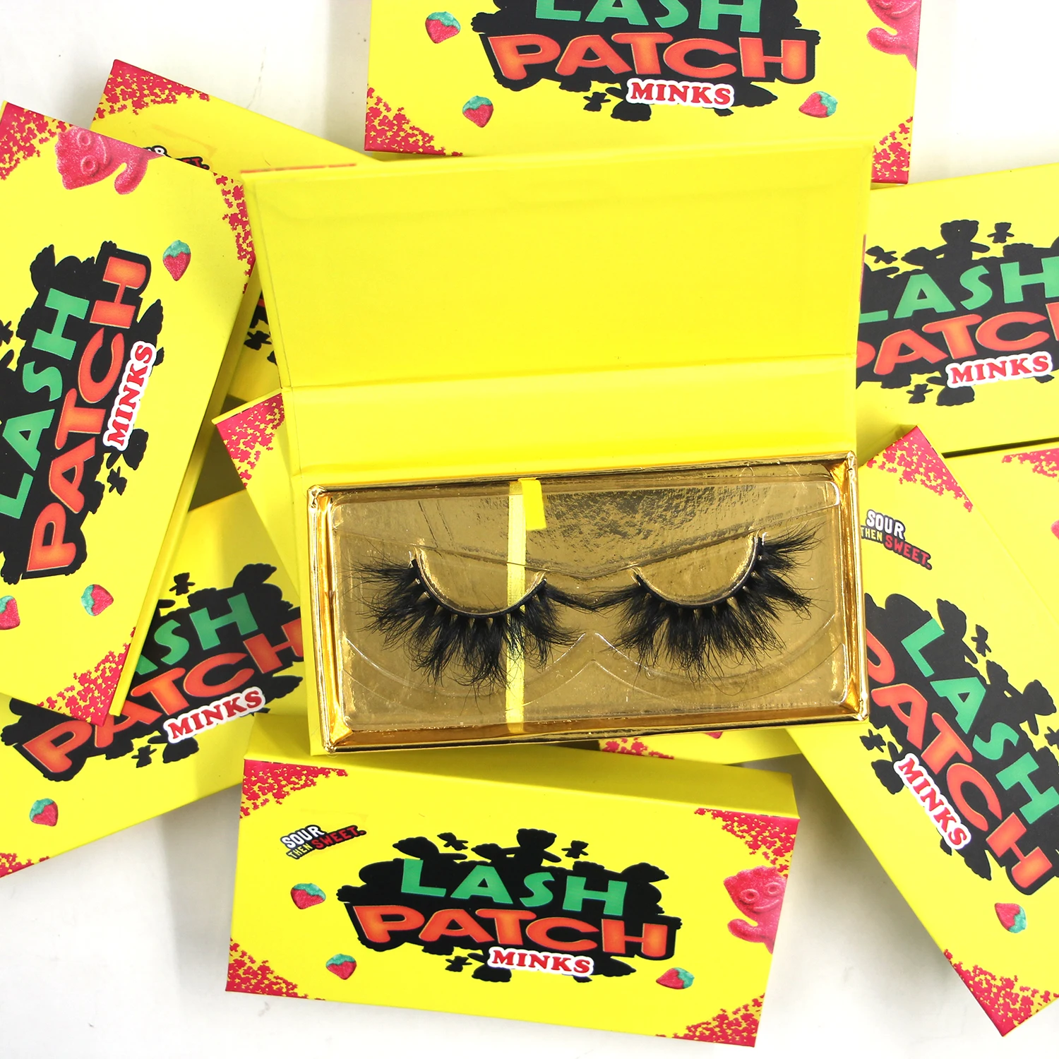 
RTS Fast shipping private label 100% handmade real mink fur eyelash 