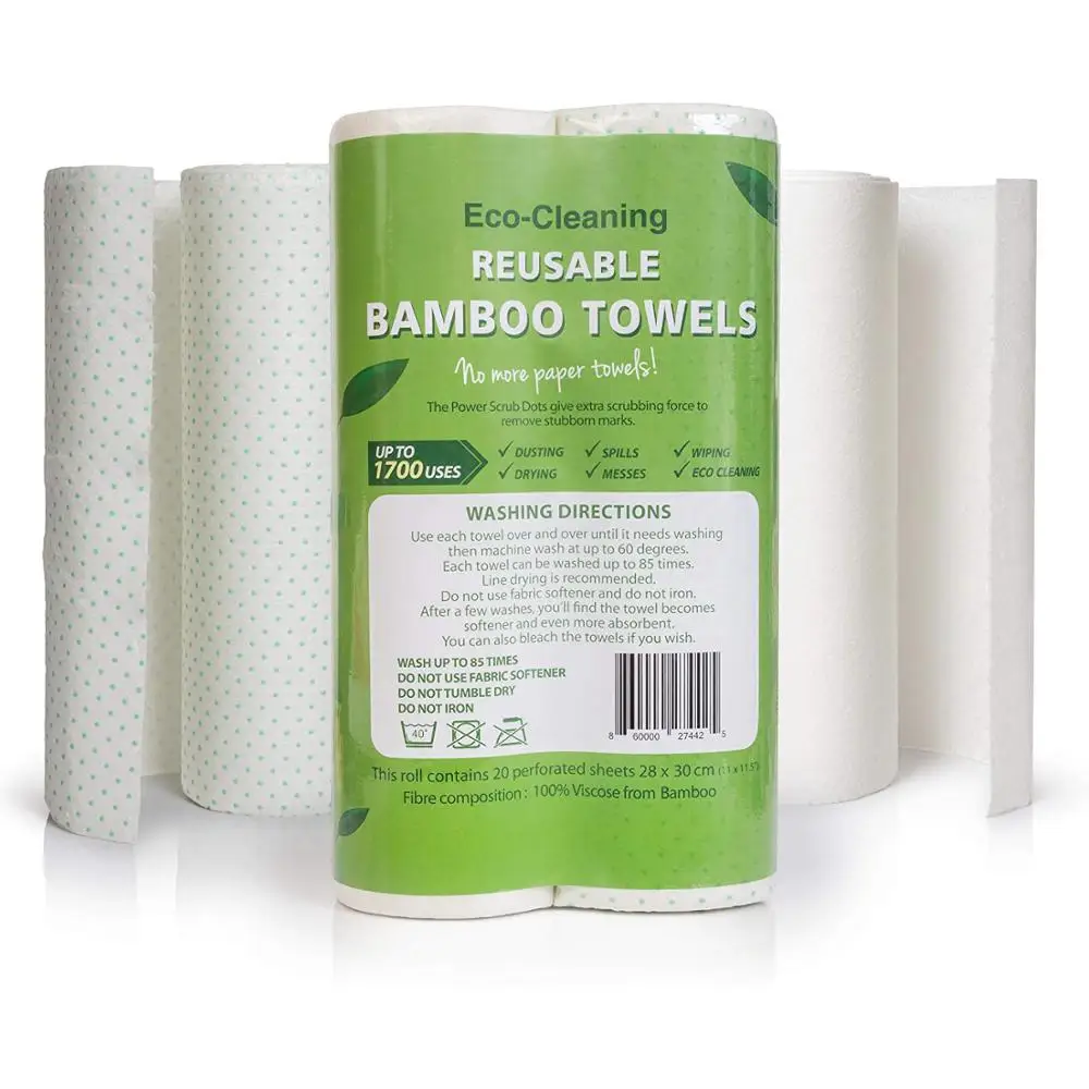 2022 Bamboo Reusable Paper Towels Bamboo Towels Washable Kitchen Paper Towels