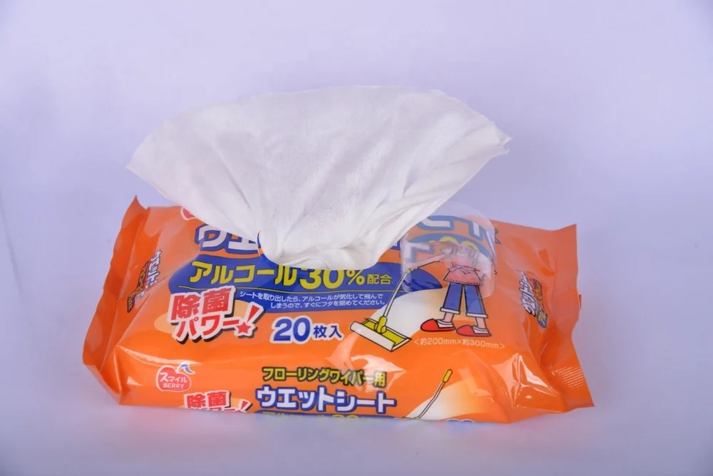 useful ultra thick wet tissue for cleaning floor ,household wet wipes 20 sheets x 1P