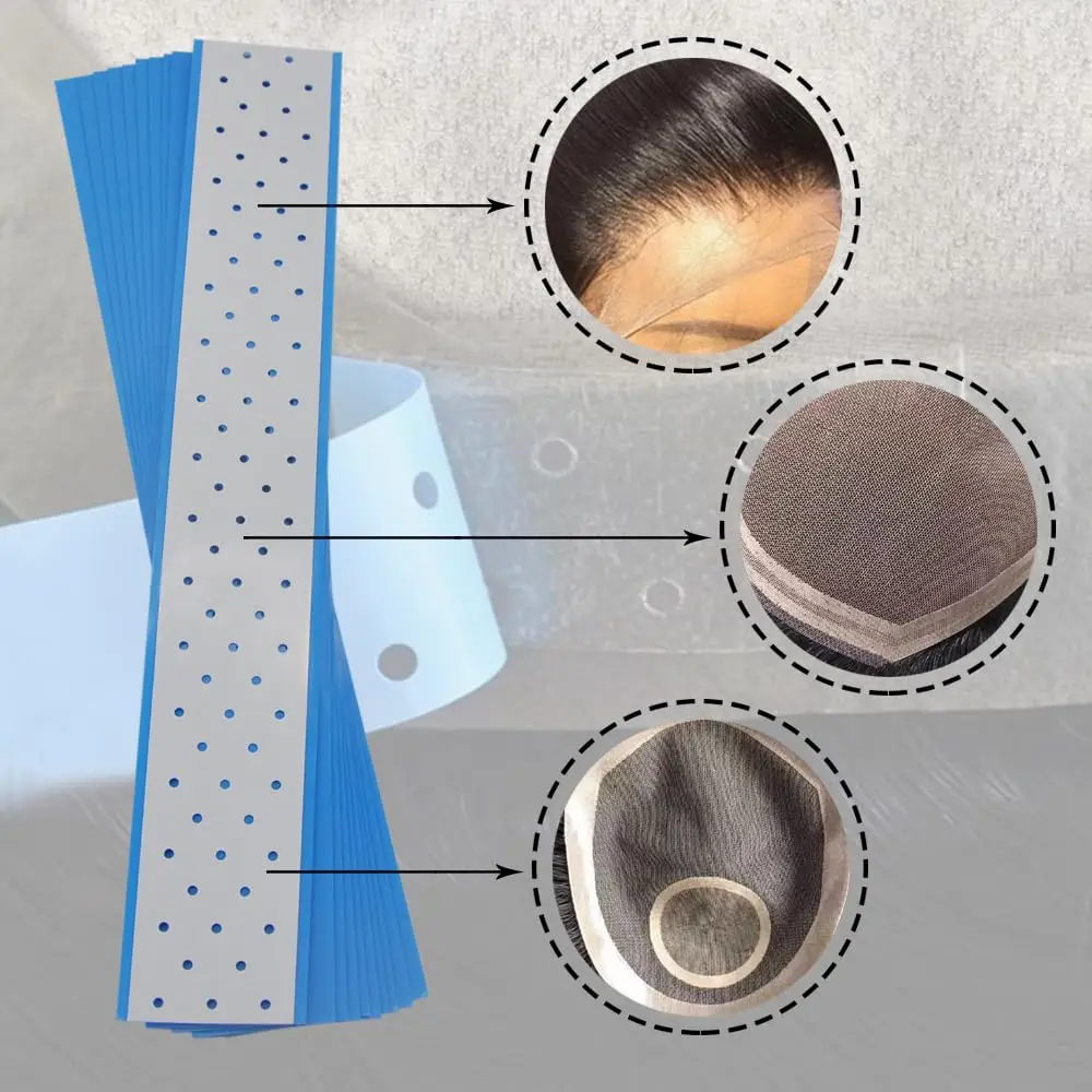 high quality Double Sided Strong Adhesive Tape Roll Waterproof 2 Pieces Toupee Plus Strips Adhesive Tape