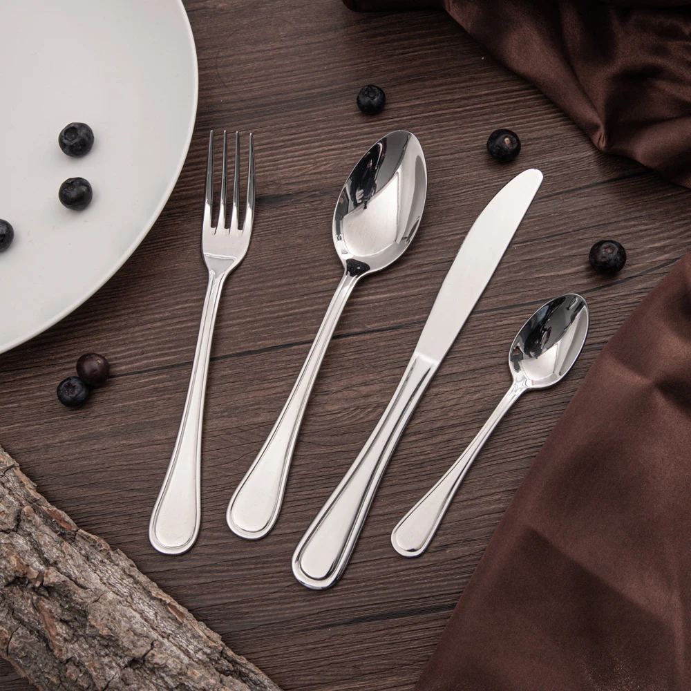 Wholesale 16pcs combo bulk flatware flatware set 18/0 restaurant elegant cutlery set for wedding